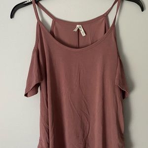 NEW!! pink off the shoulder top size xxs